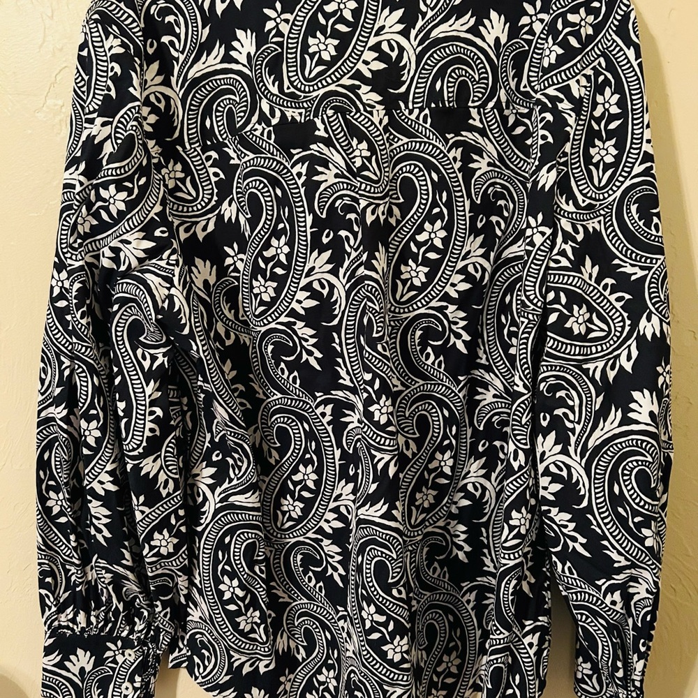 CHICOS Rustic Paisley Button Down - Picture 2 of 4